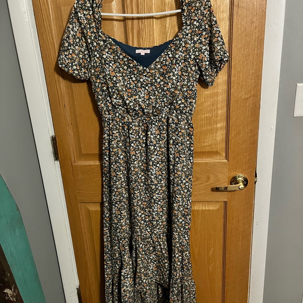 Floral print maxi dress